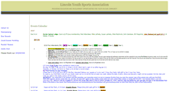 Desktop Screenshot of lincolnyouthsports.org