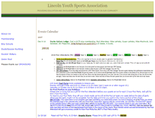 Tablet Screenshot of lincolnyouthsports.org